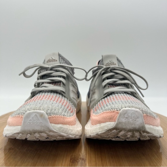 Adidas Ultraboost 19 Grey Clear Orange Size 8 - Picture 3 of 12